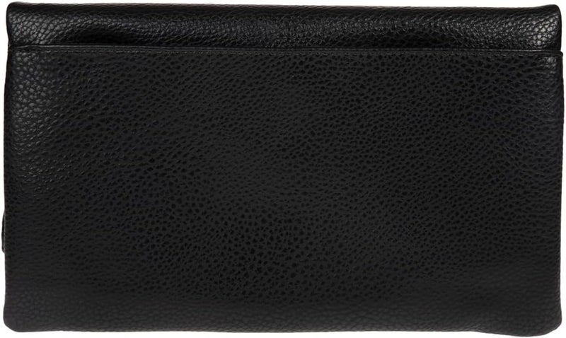JNB Women's Faux Leather Zipper Foldover Clutch Purse with Tassel - Image 2